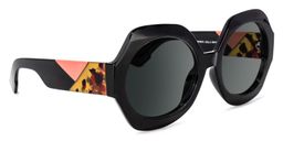 Geoffrey Black Geometric Sunglasses1