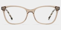 Marigold Rectangle Brown Glasses0