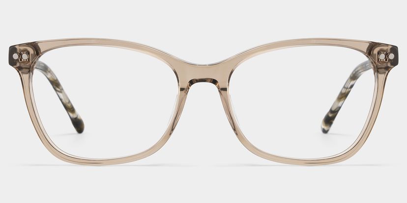 Marigold Rectangle Brown Glasses