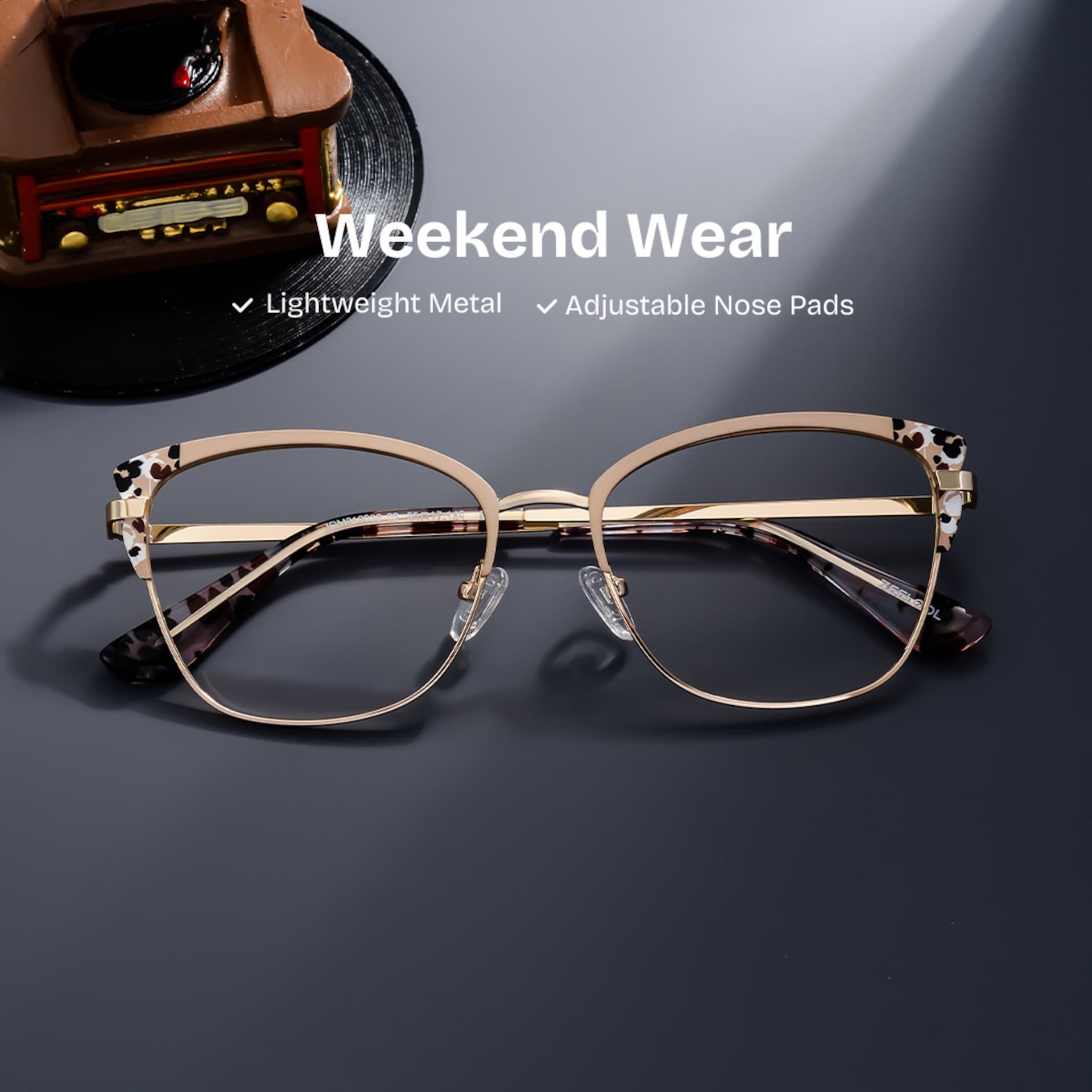 Mariana Pink Frame Glasses with Rectangle Frame Online | ZEELOOL0