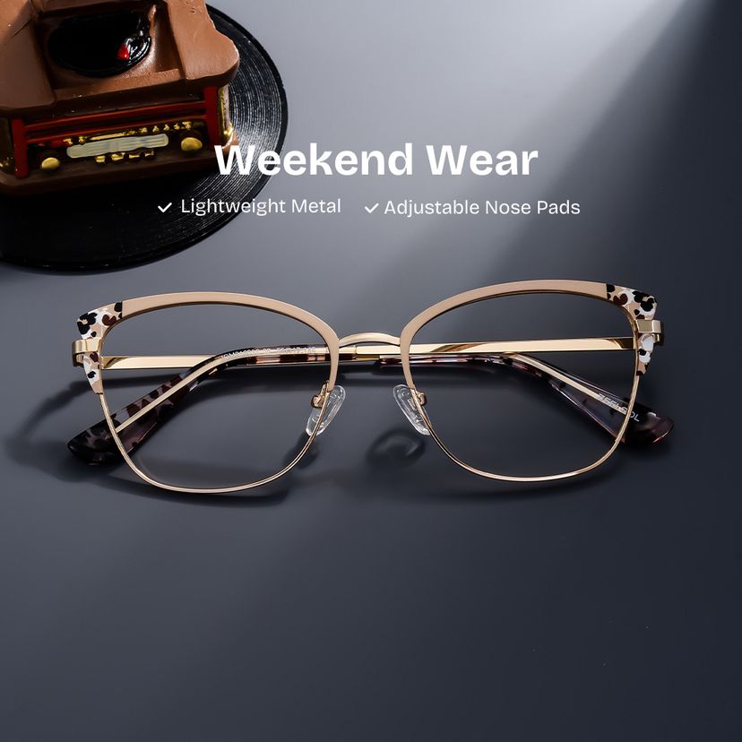 Mariana Rectangle Pink Glasses