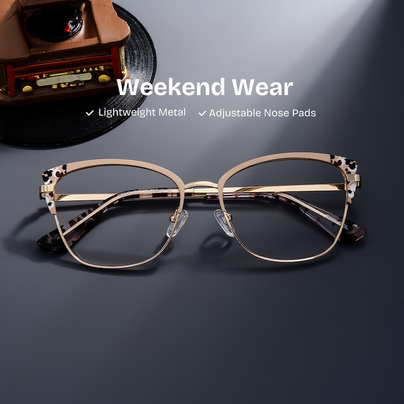 Mariana Rectangle Pink Glasses