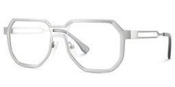 Hype Geometric Silver Glasses4