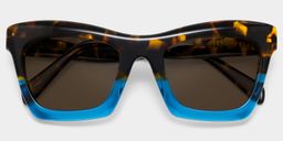 Benitez Square Blue Glasses1