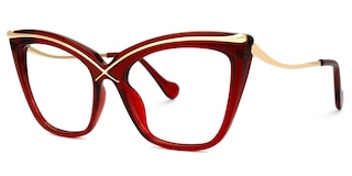 Winston Butterfly Red Glasses1