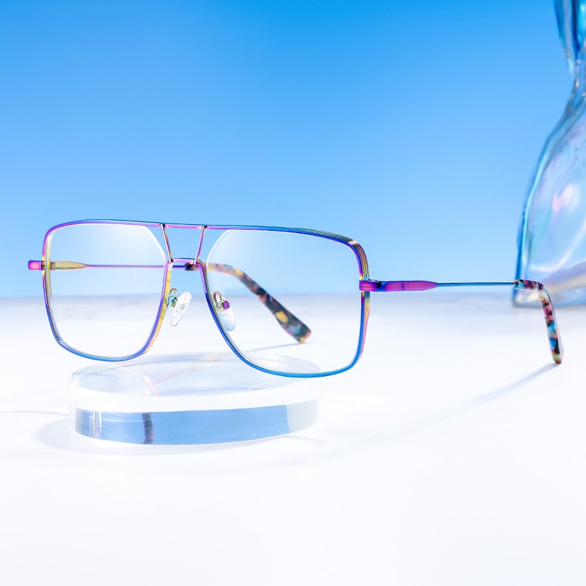 Bowdry Aviator Iridescent Glasses