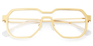 Hype Geometric Gold Glasses3