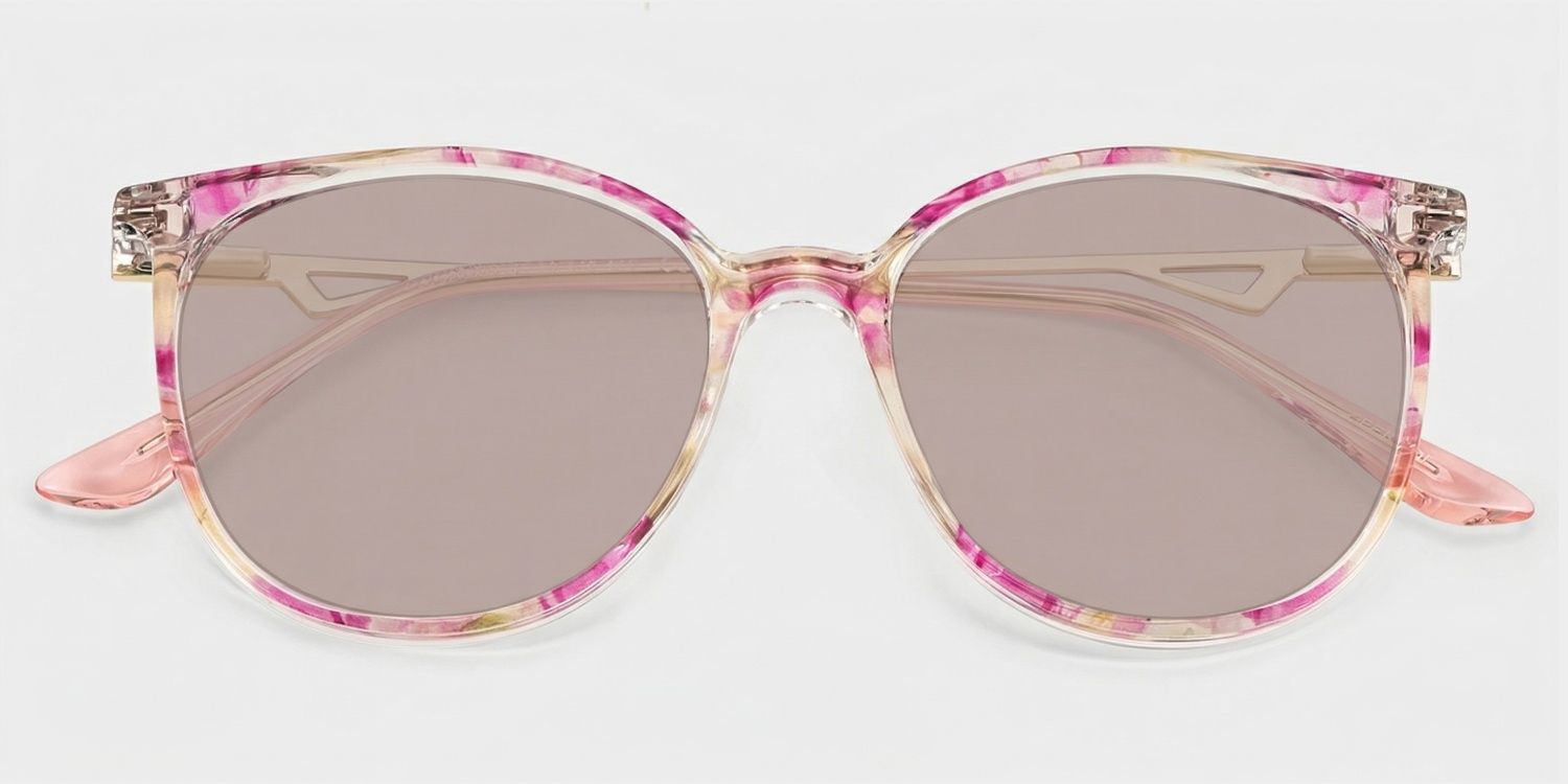 Chanty Petal Pink Round Mixed Glasses for Women | ZEELOOL1