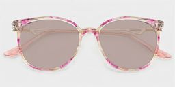 Chanty Pink Round Glasses1