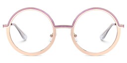 Vevay Round Gold Glasses0