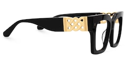 Cummings Square Black Glasses2