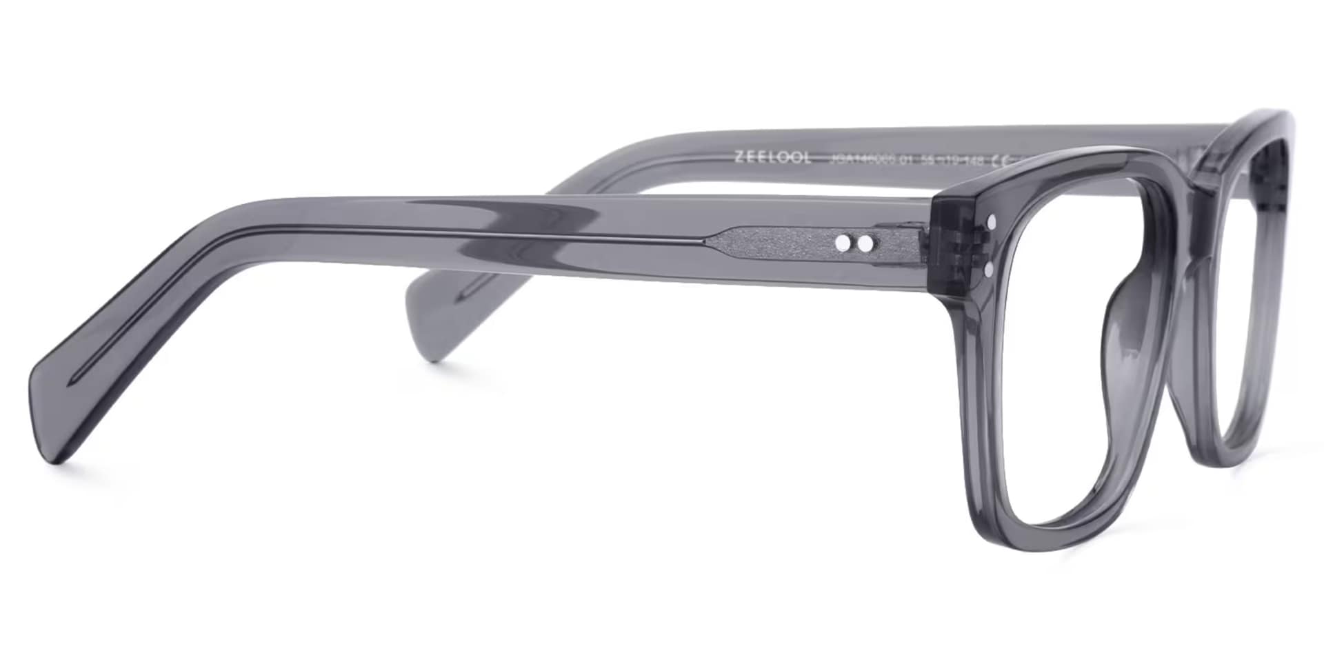Fussell Square Gray Full-Frame Glasses | Zeelool2