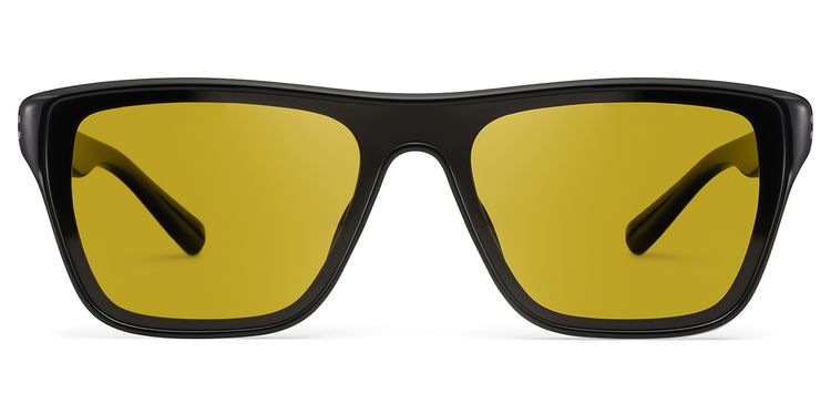 Paloma Aviator Black Polarized Sunglasses