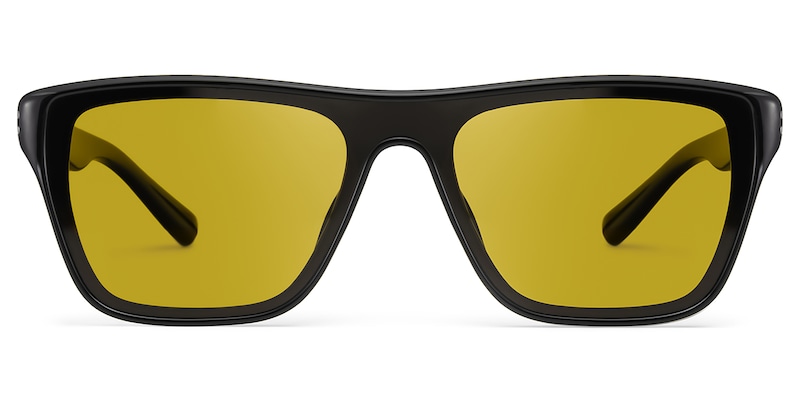 Paloma Aviator Black Polarized Sunglasses