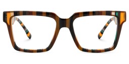 Adenike Square Brown Glasses0