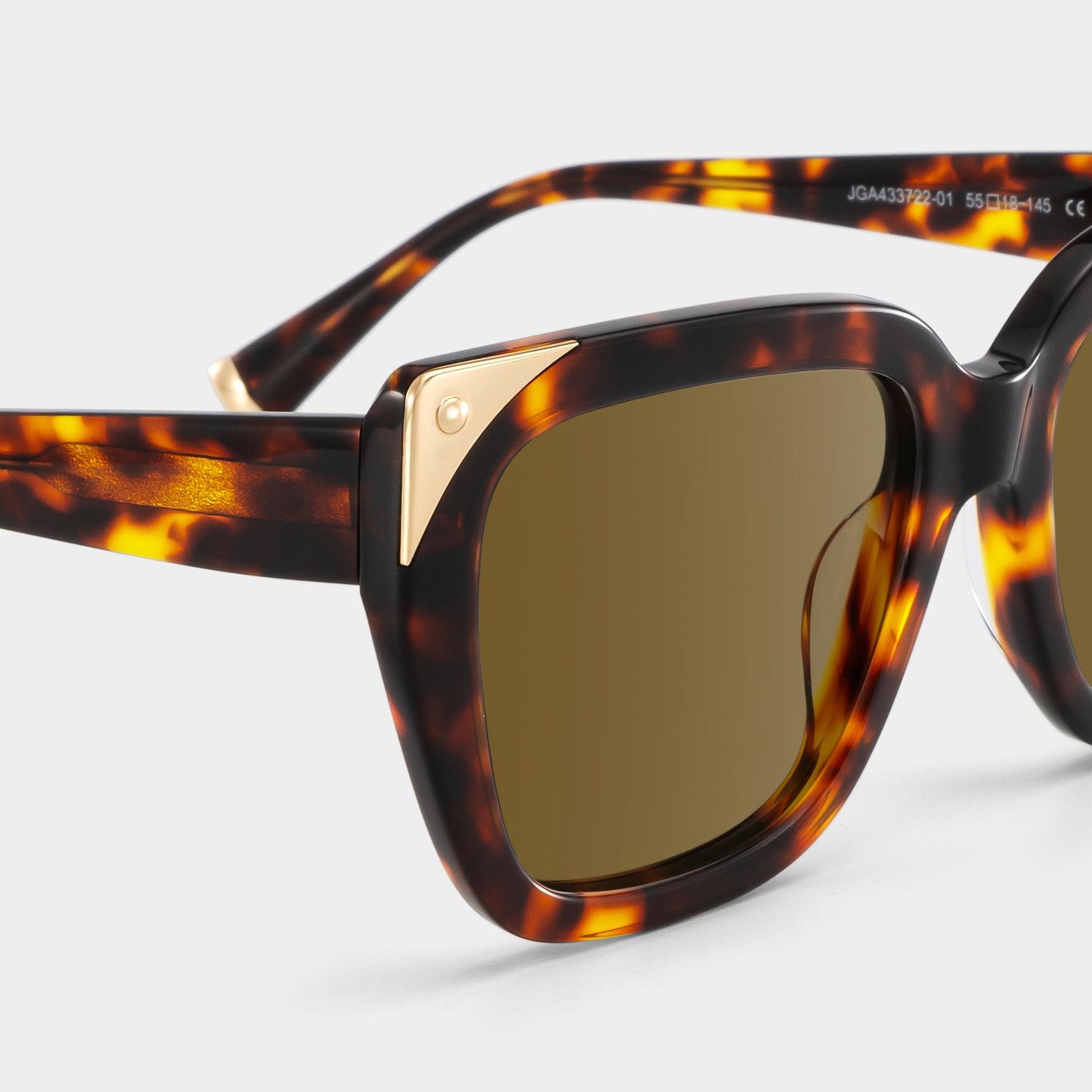 Sophia Acetate Tortoise Frame Sunglasses | ZEELOOL5