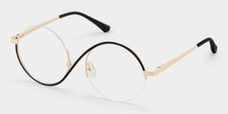 Flozif Round Black Glasses4