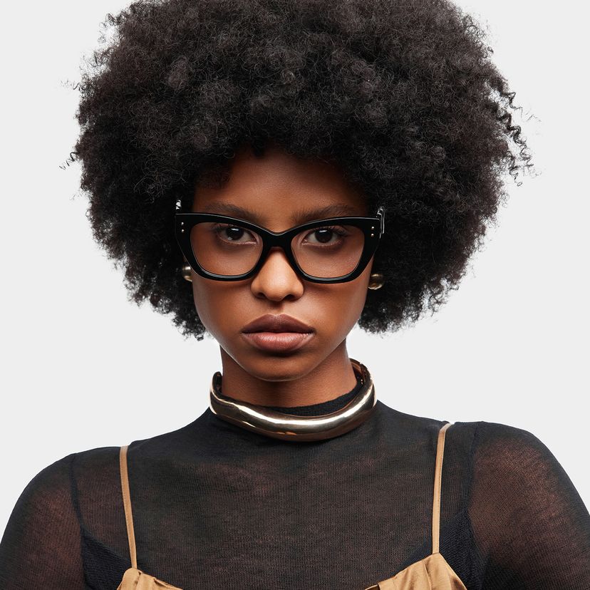 Skylar Butterfly Black Glasses