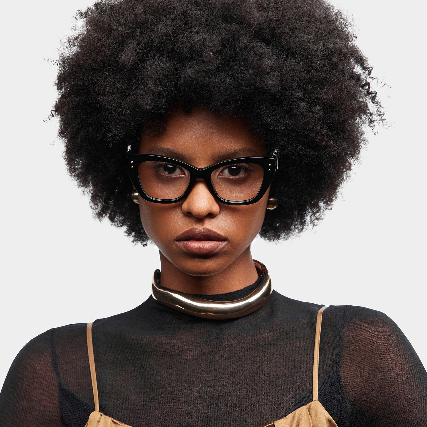 Skylar Butterfly Black Glasses