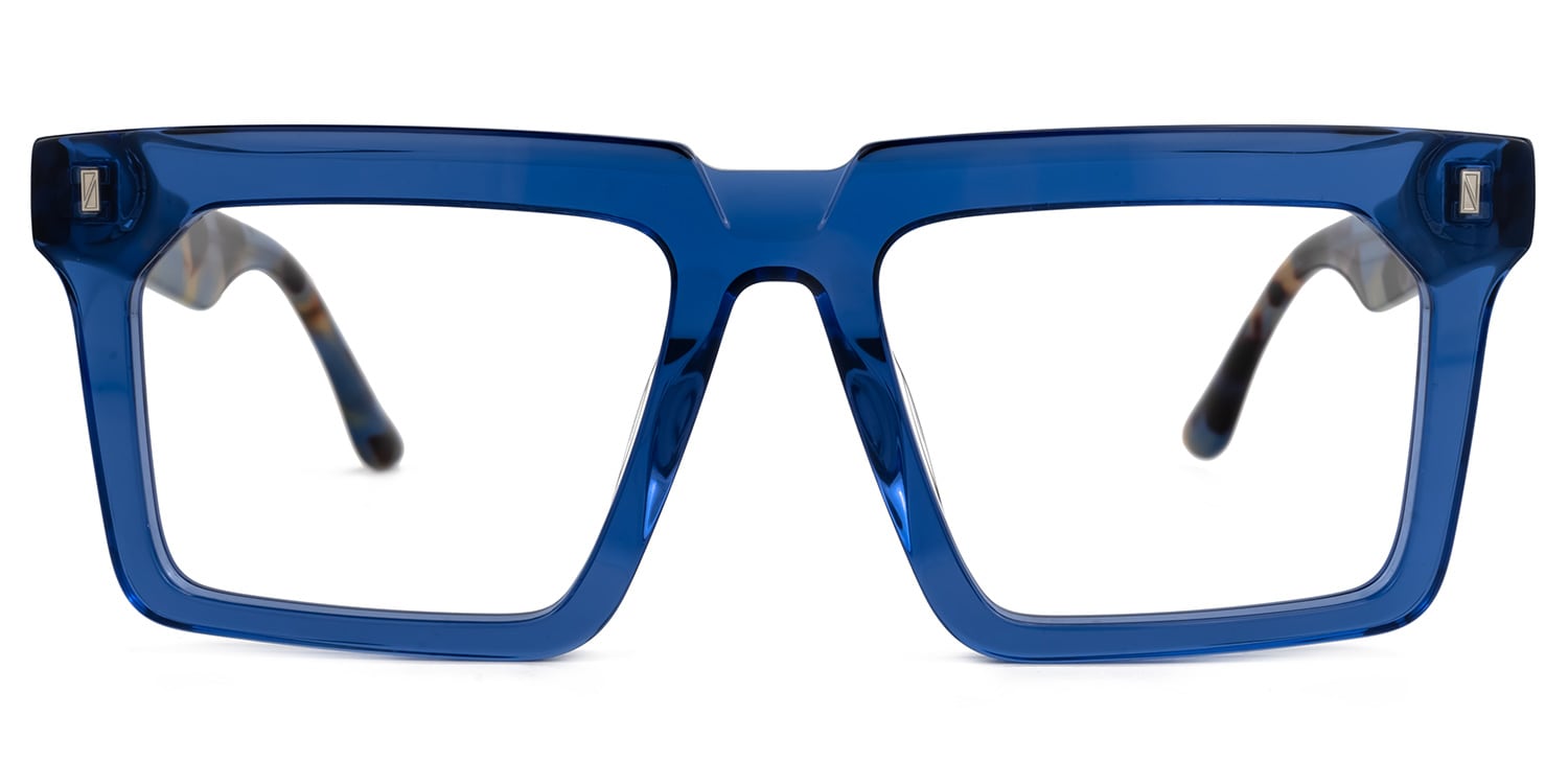 Moreland Rectangle Blue Glasses