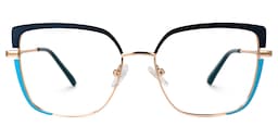Grasso Square Two-Tone Glasses0