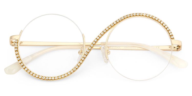 Jaila Round Gold Glasses