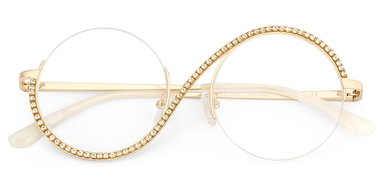 Jaila Round Gold Glasses