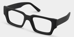 Garza Rectangle Black Glasses2