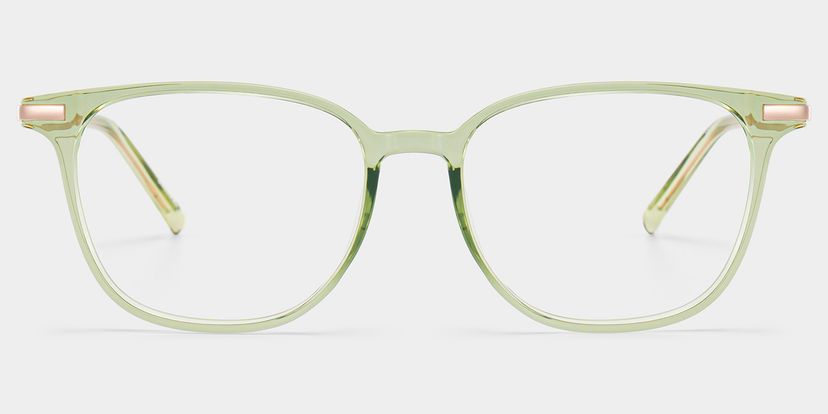 Florence Rectangle Green Glasses