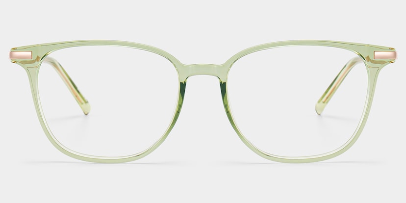 Florence Rectangle Green Glasses
