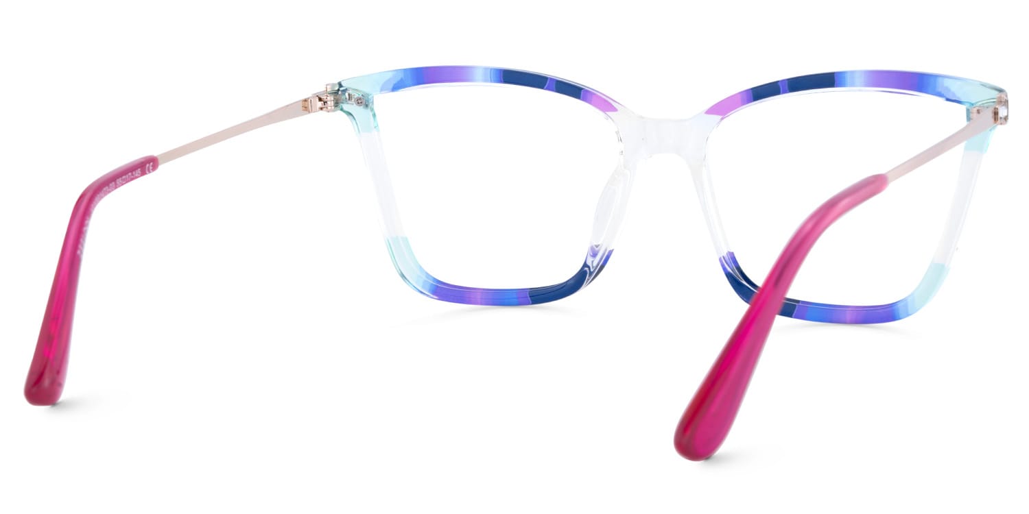 Stephens Cateye with Colorful Glasses Oversized Frames | Zeelool5