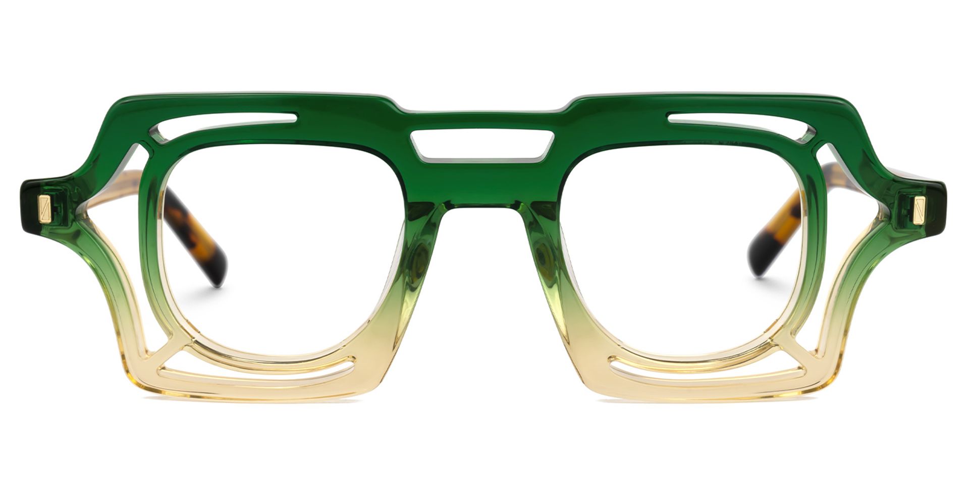 Giusy Square Green Glasses0