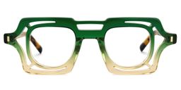 Giusy Square Green Glasses0