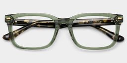 Patrick Rectangle Green Glasses2