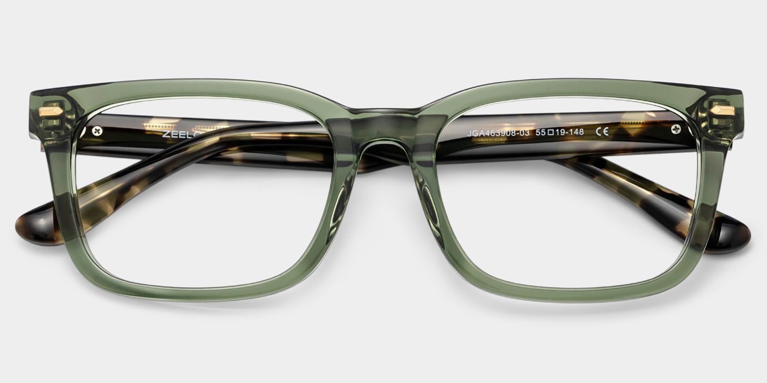 Patrick Green Rectangle Glasses for Men | ZEELOOL2