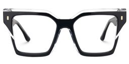 Jhordy Square Black Glasses0