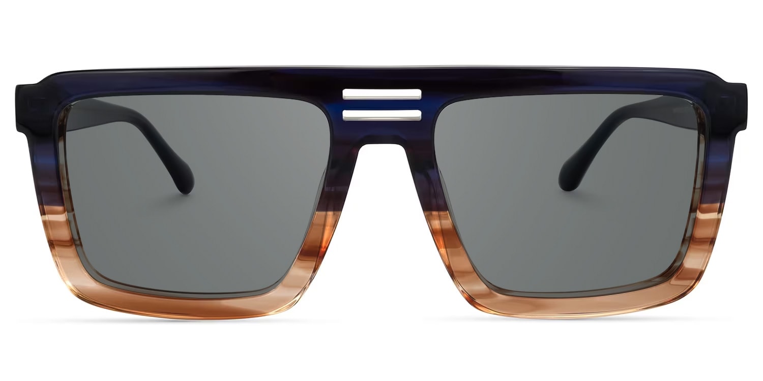 Yamilex Square Two-Tone Glasses