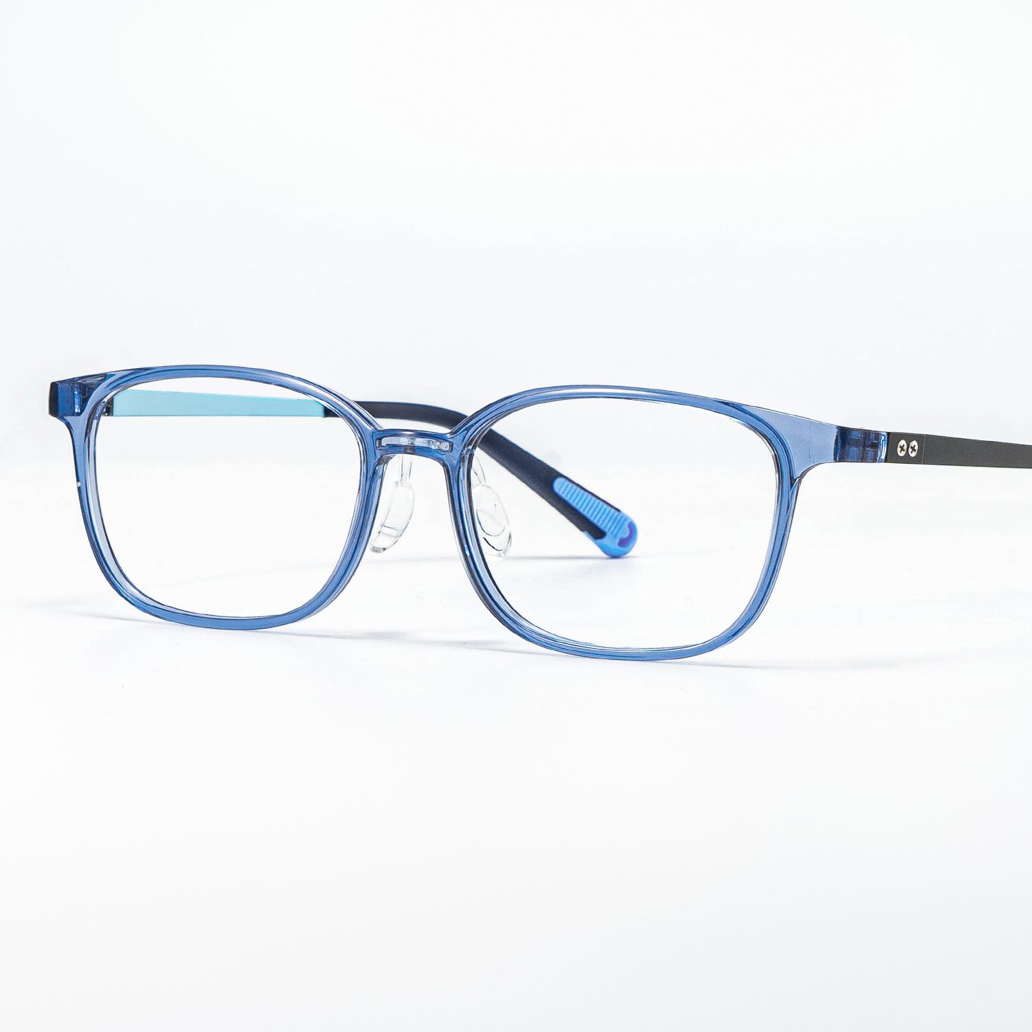 Lane Rectangle Blue Cystal Frame Eyeglasses for Teens0