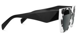 Sileidy Geometric Black-White Glasses2