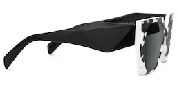 Sileidy Geometric Black-White Glasses2