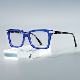 Langston Rectangle Blue Glasses0