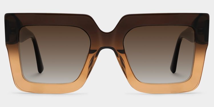 Brandon Tawny Square Sunglasses