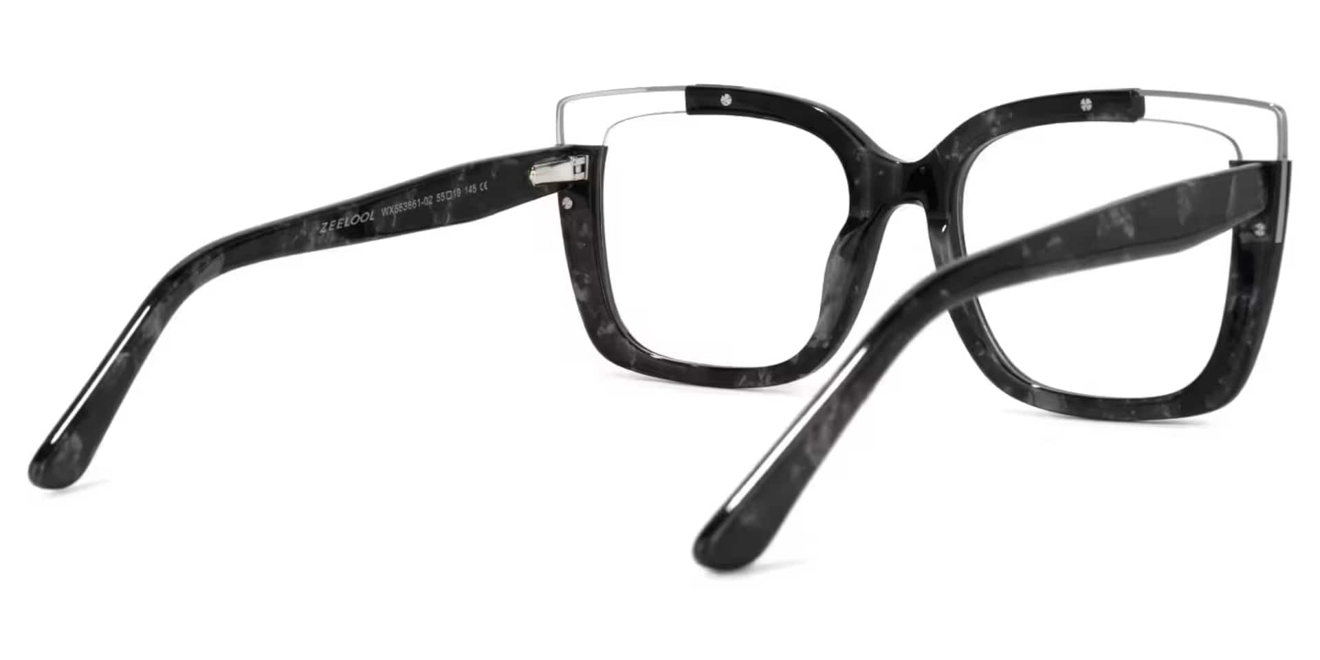 Dortch Square Black-Marble Glasses | Zeelool Glasses3