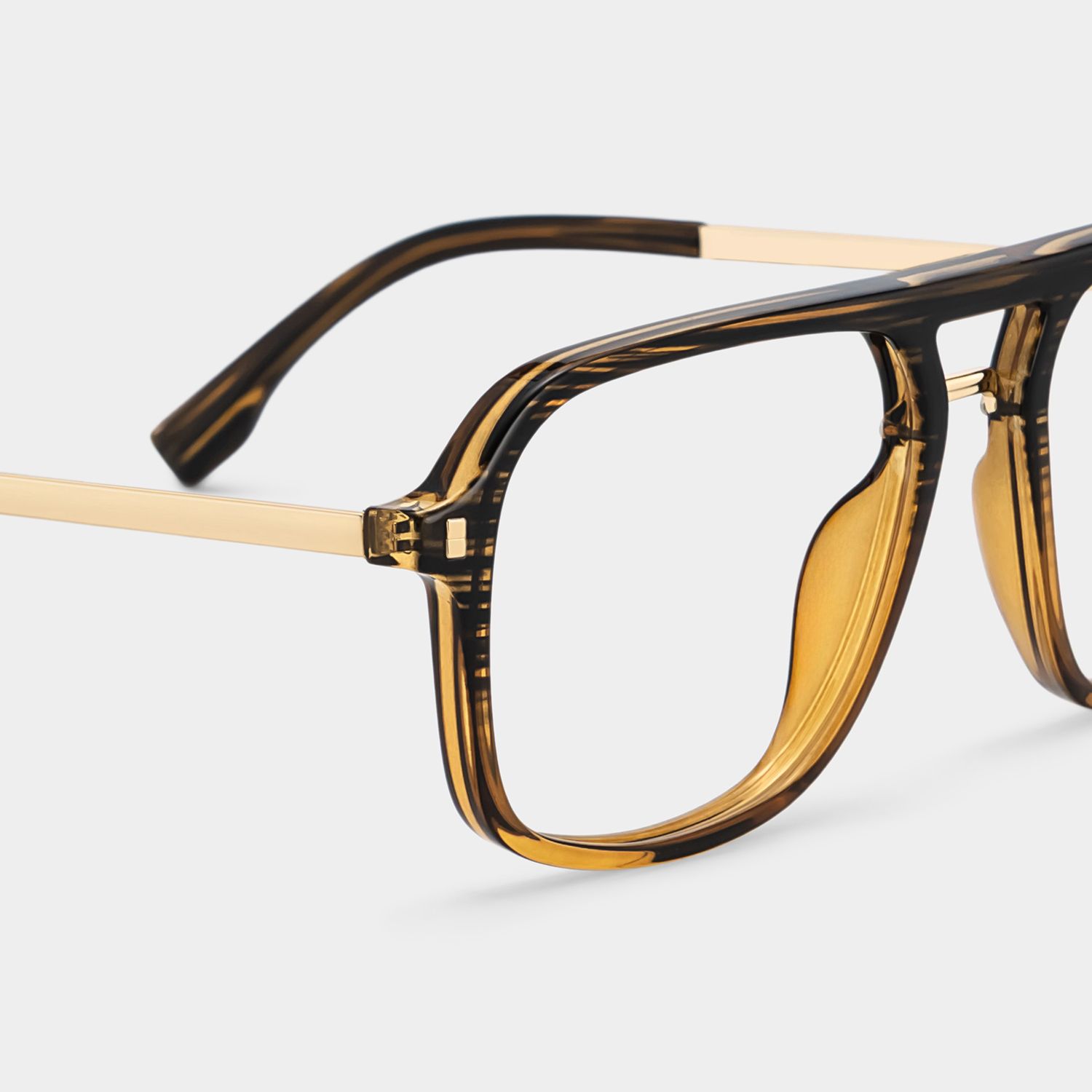 Aviator Kilworth Two-Tone Glasses deals -Zeelool Glasses