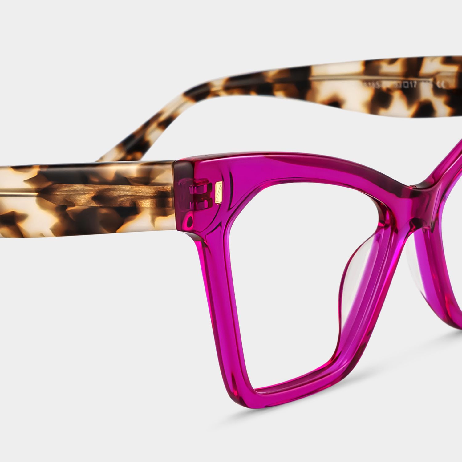 Senica Cat eye Purple Glasses — Modern Acetate Frames | ZEELOOL