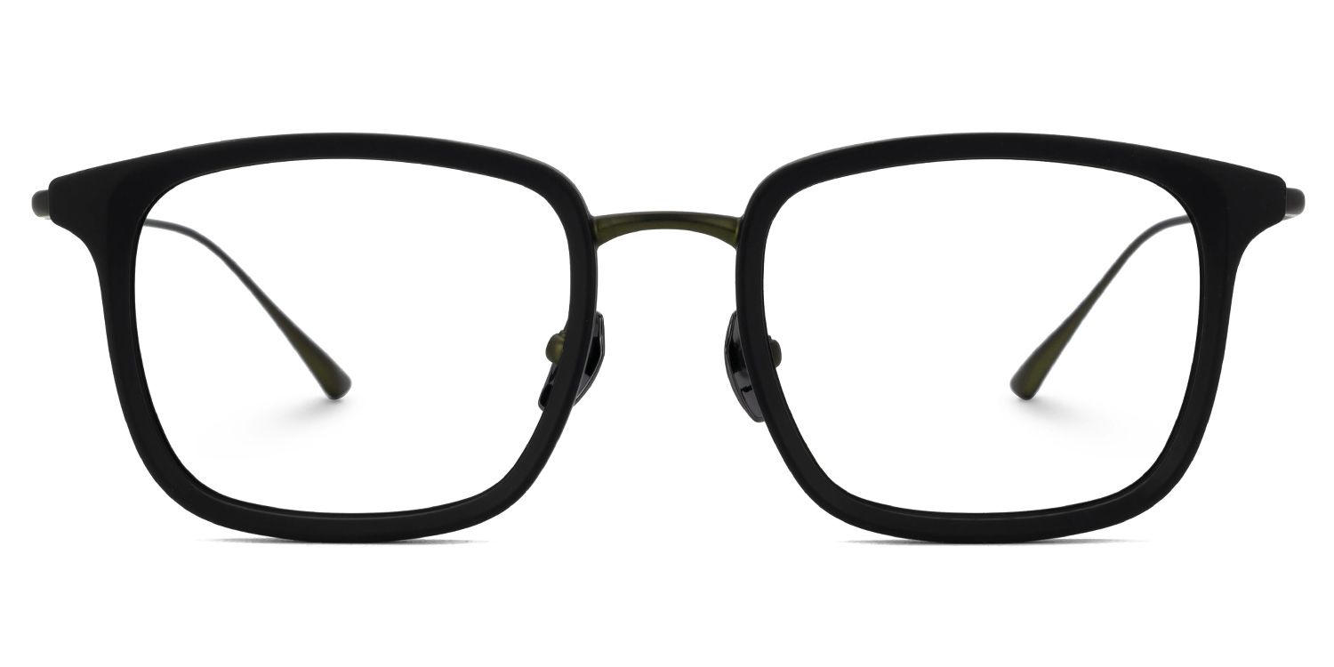 Gonzales Titanium Black Frame Glasses with Square Shape | Zeelool0
