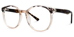 Jumesha Round Beige Glasses1