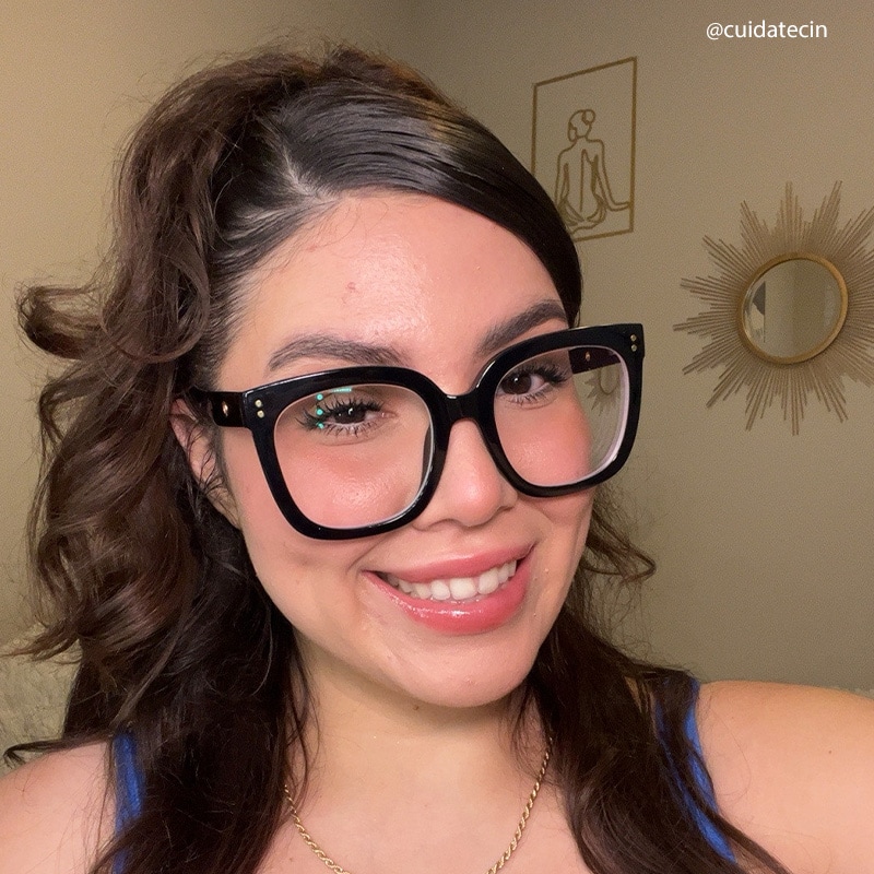 Ebony Square Black Glasses5