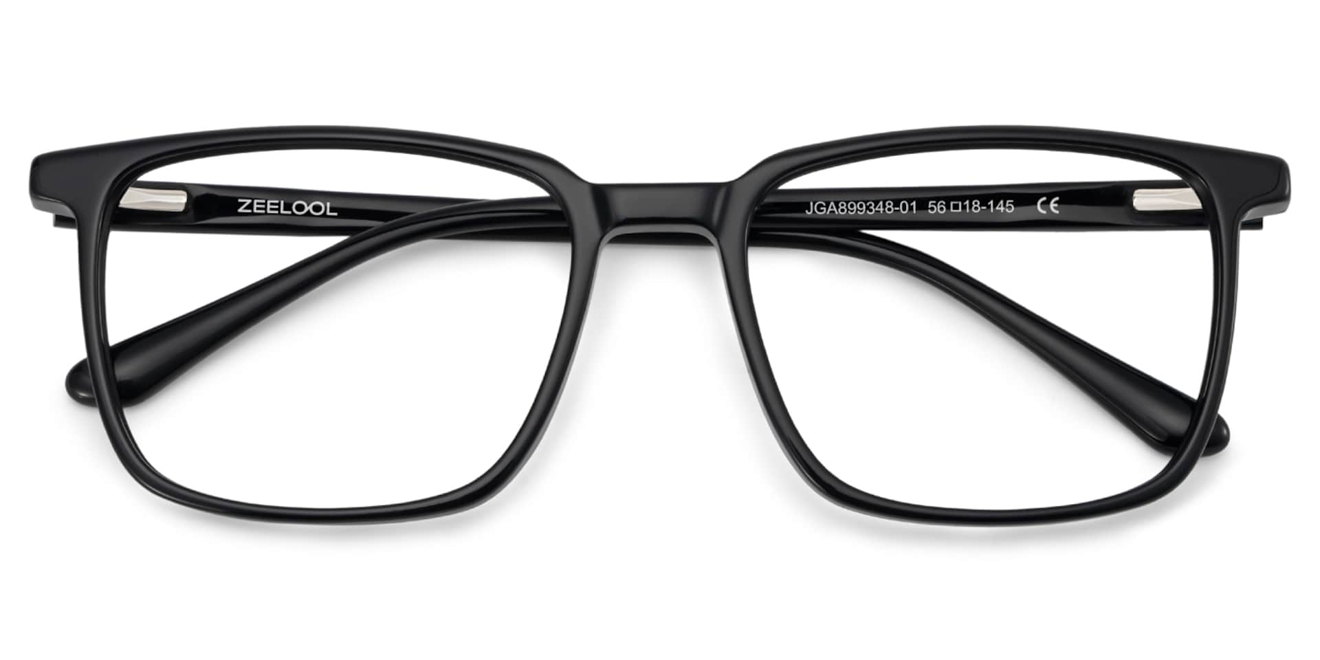 Rectangle Black Eyeglasses- Aidan Acetate Frame Glasses2