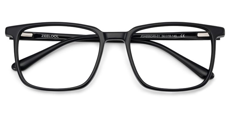 Aidan Rectangle Black Glasses